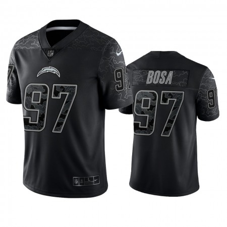 Maillot Los Angeles Chargers Joey Bosa 97 Noir Reflective Limited - Homme